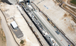  An aerial view of HS2’s TBM Cecilia as it begins work on a 10-mile long tunnel under the Chiltern Hills, outside of London