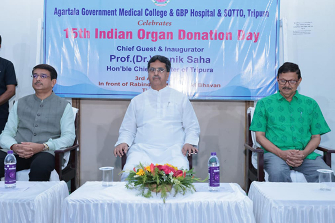 One organ donor can save up to nine lives: Tripura CM Saha