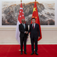 CHINA-BEIJING-WANG XIAOHONG-SINGAPORE-MEETING (CN)