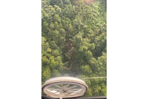8 dead in helicopter crash in Indonesia's West Kalimantan