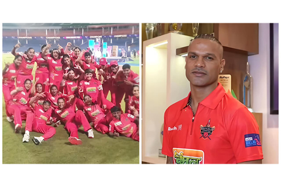 "Deserving winners of the Delhi Premier League": Shikhar Dhawan hails South Delhi Superstarz Women's team for clinching DPL