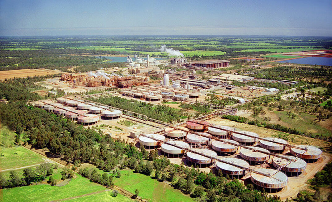 The Pinjarra alumina refinery.