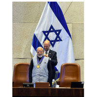 "Moment of pride": Union Ministers congratulate PM Modi on receiving Israel's highest parliamentary honour