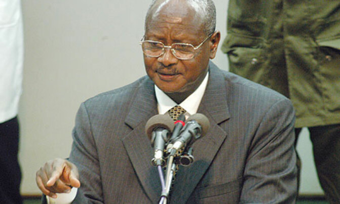 Museveni urges traders to open shops Museveni urges traders to open shops