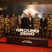 BSF Jawans attend screening of Emraan Hashmi-starrer 'Ground Zero' in Srinagar
