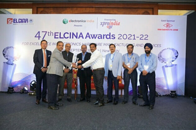 SASMOS HET Technologies bags Quality Award at the Prestigious ELCINA Awards 2021-22