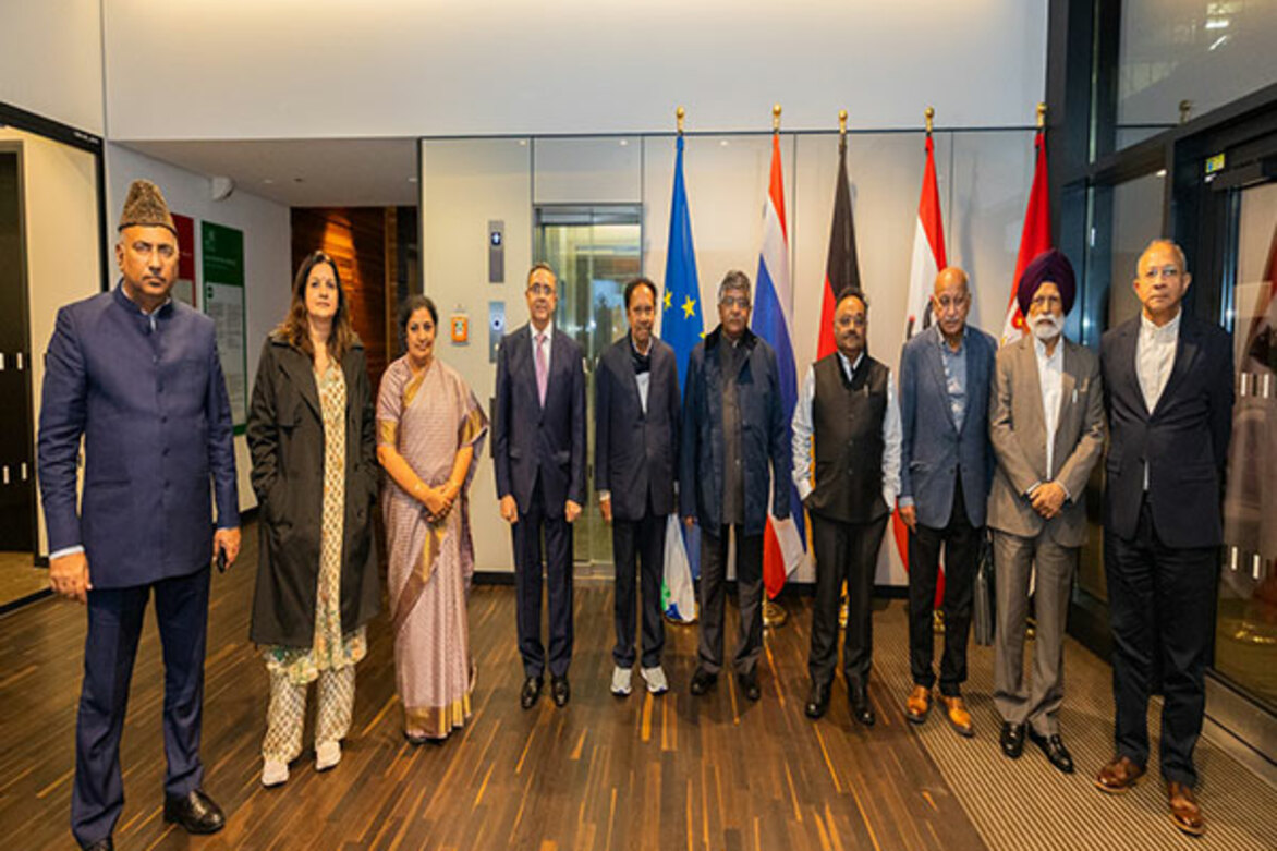 All party-delegation led by BJP MP Ravi Shankar Prasad arrives in Berlin