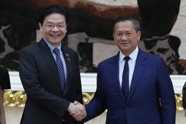 CAMBODIA-PHNOM PENH-SINGAPORE PM-VISIT