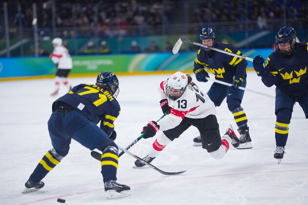 (MICO2026)ITALY-MILAN-OLYMPIC WINTER GAMES-ICE HOCKEY-WOMEN-BRONZE MEDAL GAME-SUI VS SWE