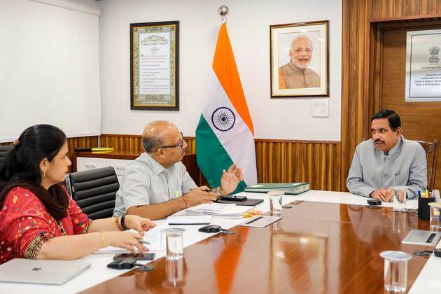 Union Education Minister Pralhad Joshi holds meeting with officials, reviews implementation of ongoing initiatives