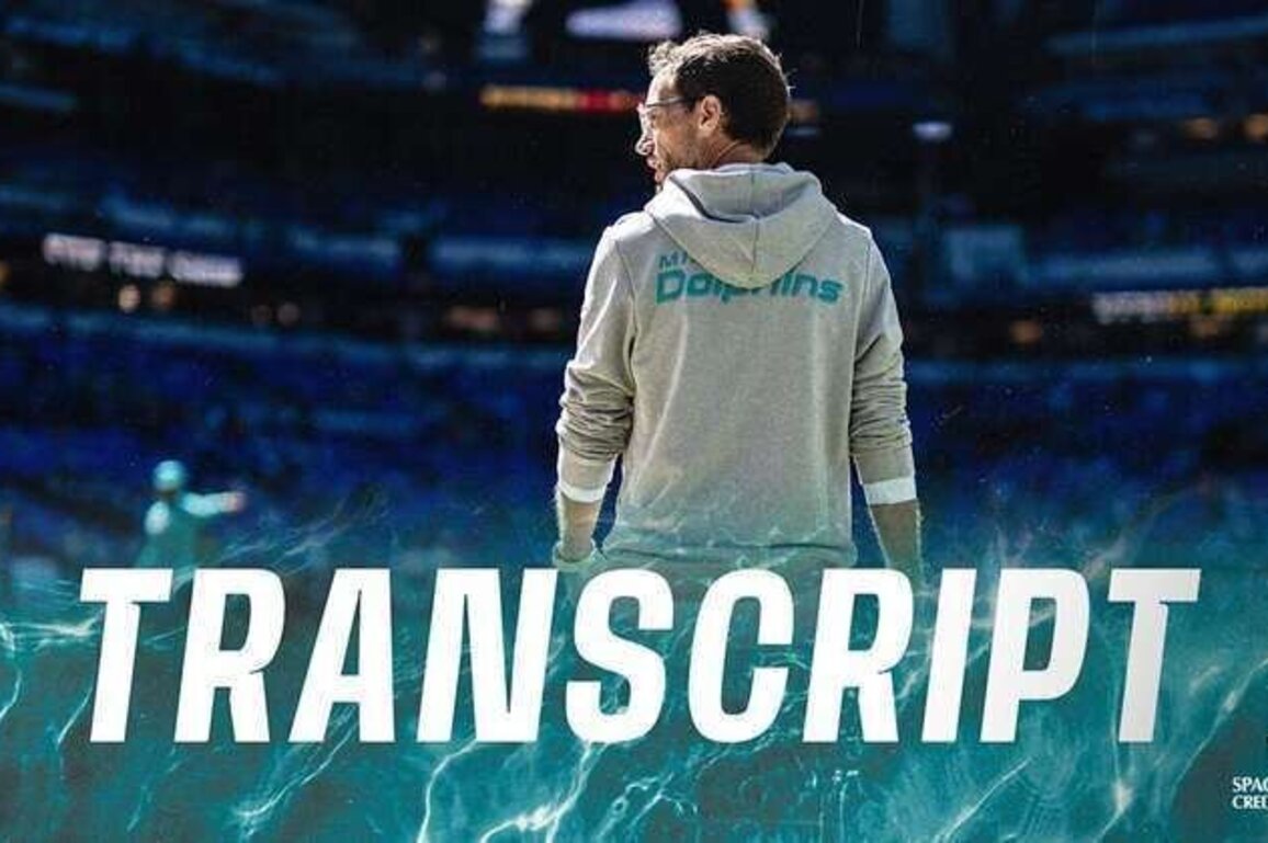 Transcript: Mike McDaniel Media Availability - Dec 3