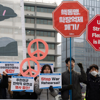 SOUTH KOREA-SEOUL-U.S.-JOINT MILITARY EXERCISES-PROTEST
