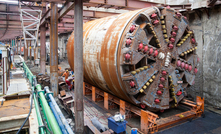 Indian metro tunnelling in a confined space