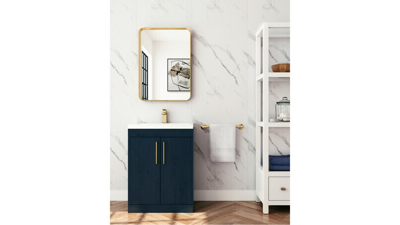 Splashpanel's new Narrow PVC bathroom wall panel option adds greater flexibility for compact spaces