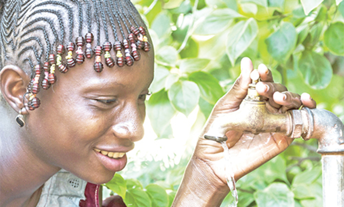 Access to clean water now at 68% Access to clean water now at 68%