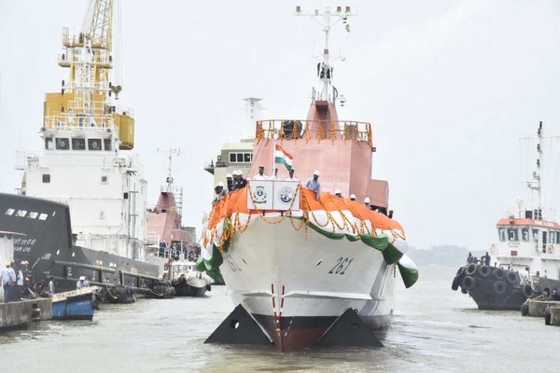 ATAL: Fifth Fast Patrol Vessel launched by Goa Shipyard for Indian Coast Guard