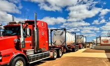 Raw materials being delivered to the Wubin emulsion plant. Photo courtesy Aquirian