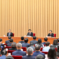 CHINA-BEIJING-WANG HUNING-NON-PUBLIC SECTOR-SOCIALISM-OUTSTANDING BUILDERS-HONORING CEREMONY (CN)