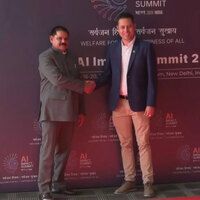 Bolivian Vice President Edmand Lara Montano arrives at Delhi Airport