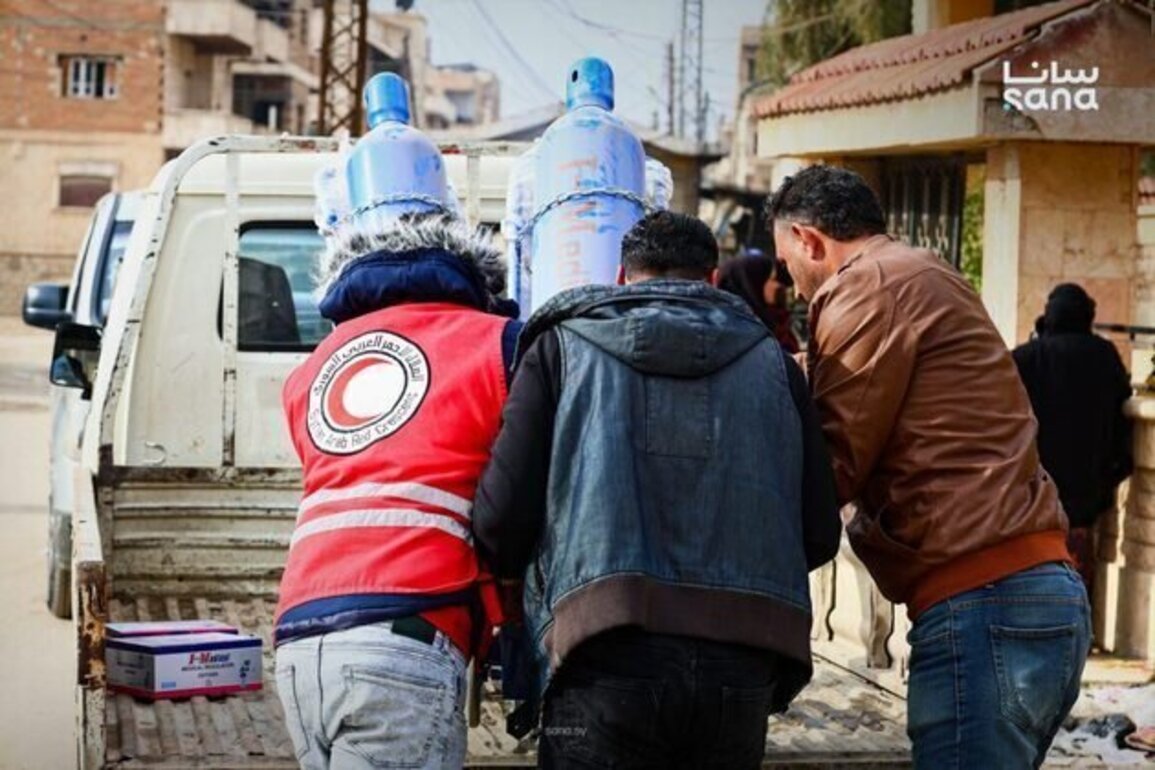 Syrian Arab Red Crescent distributes aid to 267 families in Hasakah