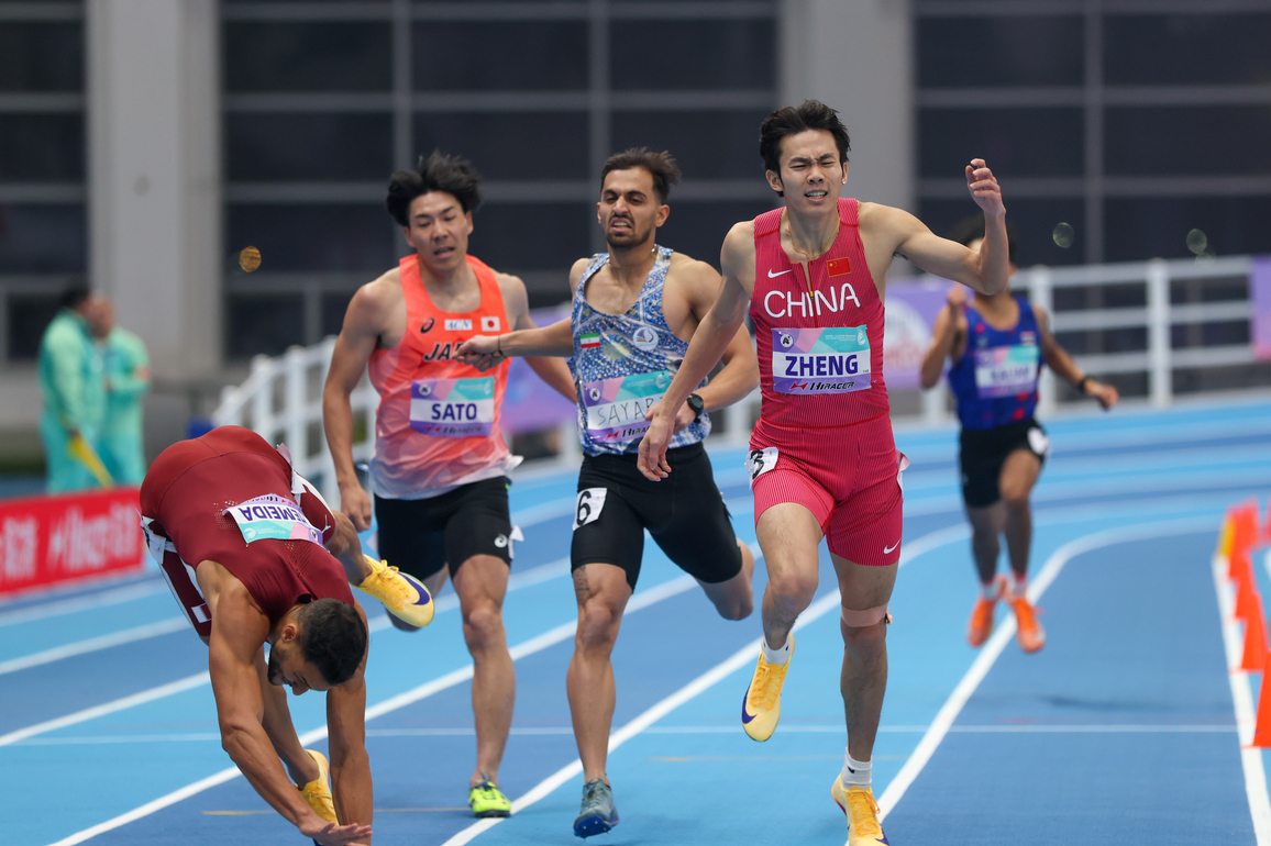 (SP)CHINA-TIANJIN-ATHLETICS-ASIAN INDOOR CHAMPIONSHIPS-MEN'S 400M (CN)