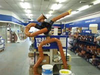 Meet 'Udrain Bolt' at Jewson