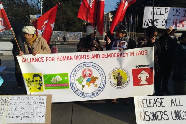 Activists Protest Laos? Rights Record at UN Meeting in Geneva