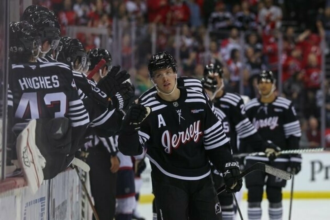 Jesper Bratt, Luke Hughes lead Devils past Blue Jackets