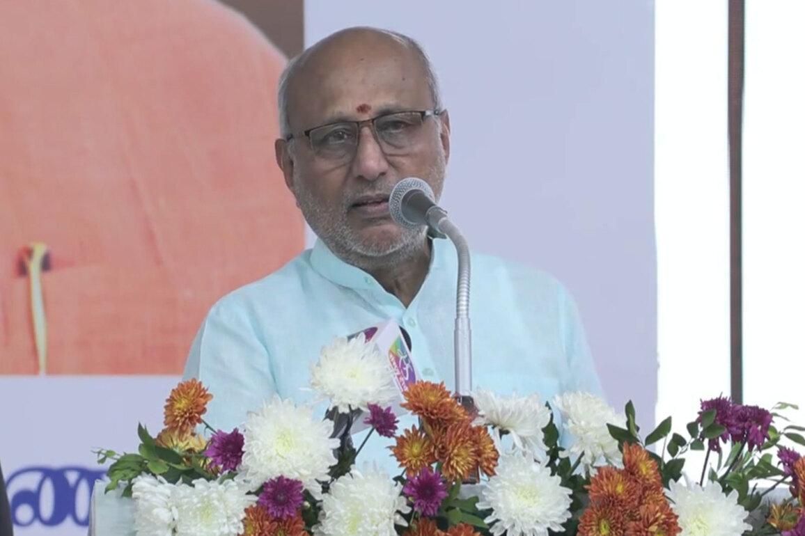 Vice President Of India CP Radhakrishnan lays foundation stone ceremony for a 140-foot statue of freedom fighter V.O.C. Chidambaram Pillai