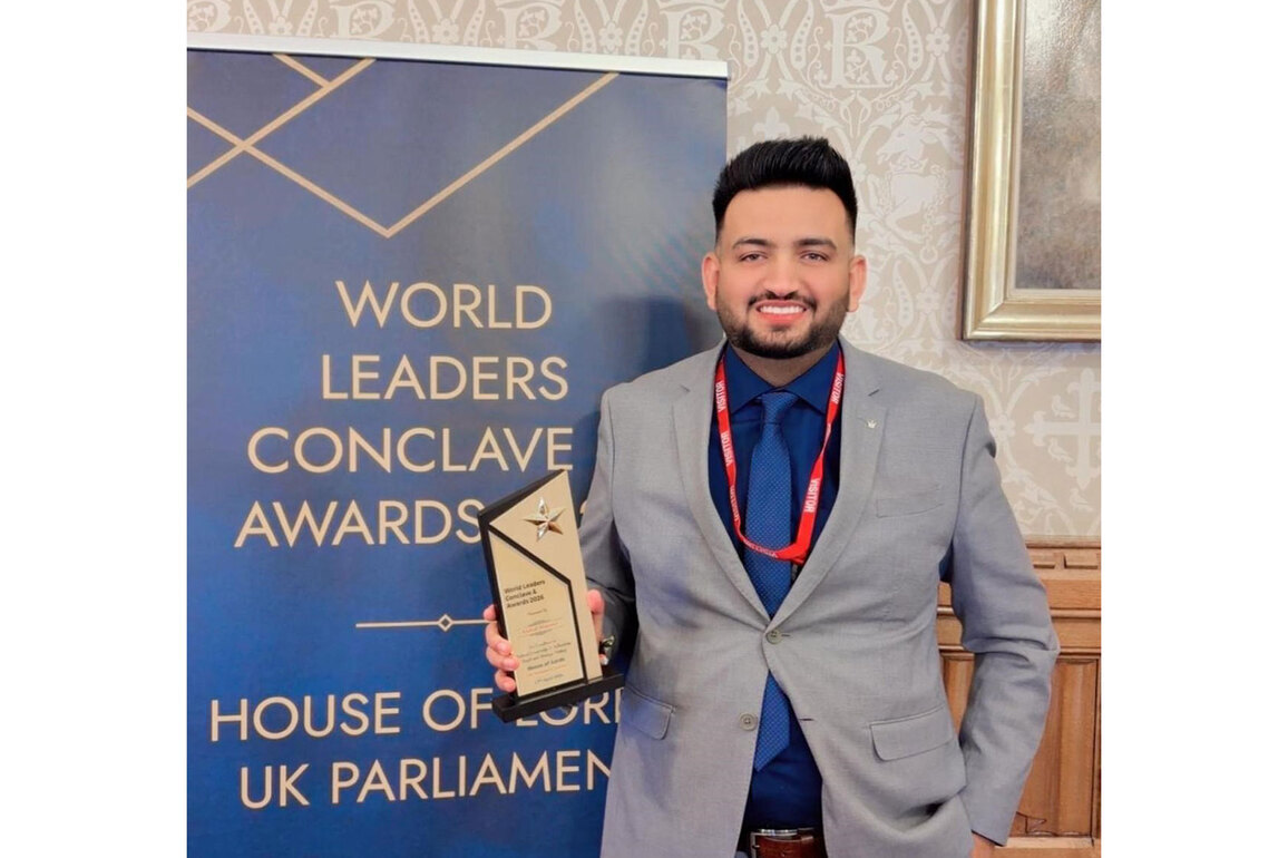 Punjab Youth Leader Vishal Sharma Honoured in London at World Leaders Conclave & Awards 2026
