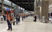 Workers preparing to fly out of Brisbane Airport.