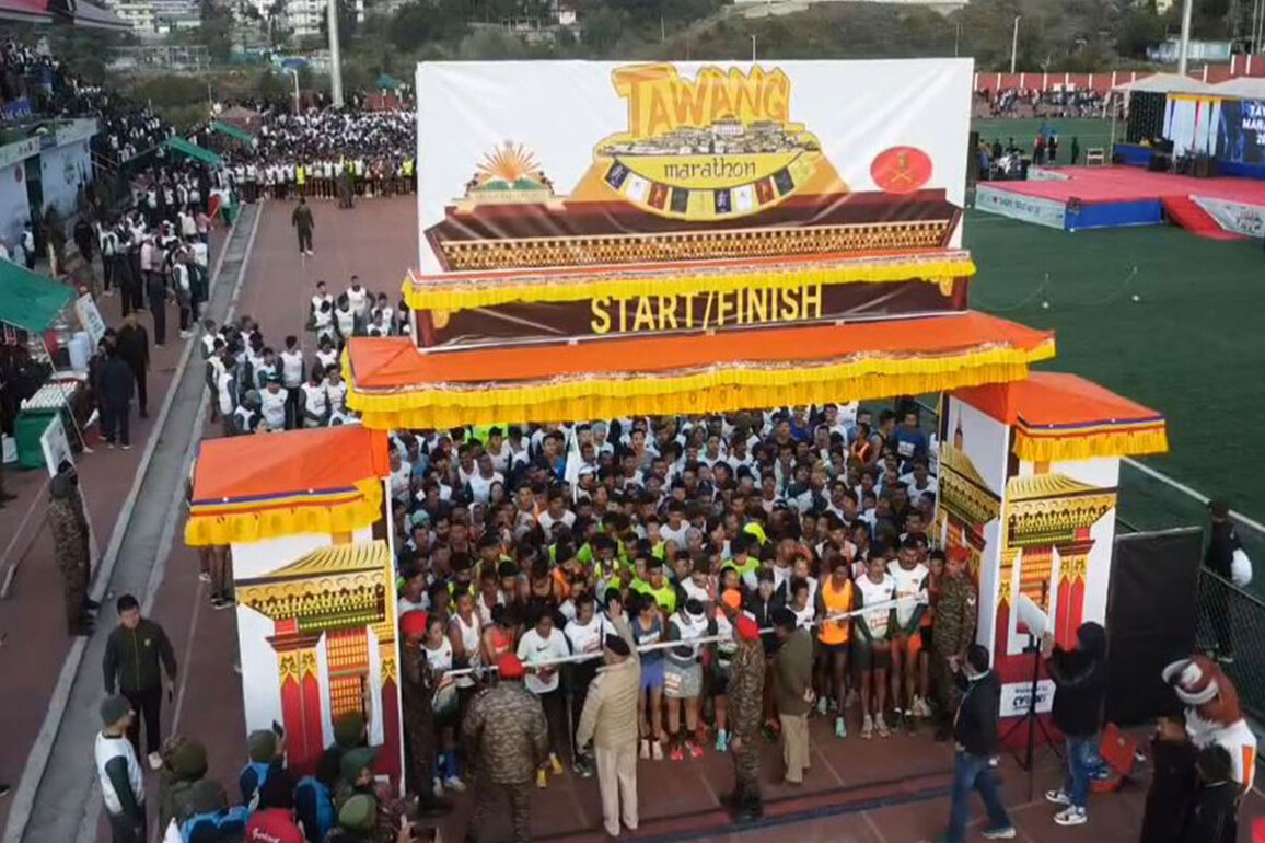 International Tawang Marathon 3.0 'Run Above the Clouds' concluded with 6000 participants near Indo-China border
