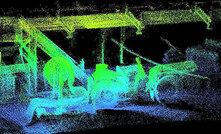 ZEB1 laser scanner used at Boulby