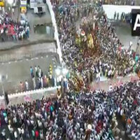 Chithirai festival: Lord Kallazhagar makes grand entry into Vaigai river in TN's Madurai