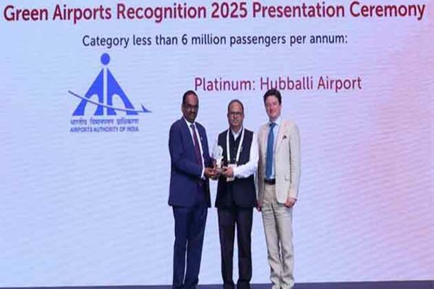 AAI's Hubballi airport awarded with Platinum Recognition in ACI's Green Airports Recognition 2025