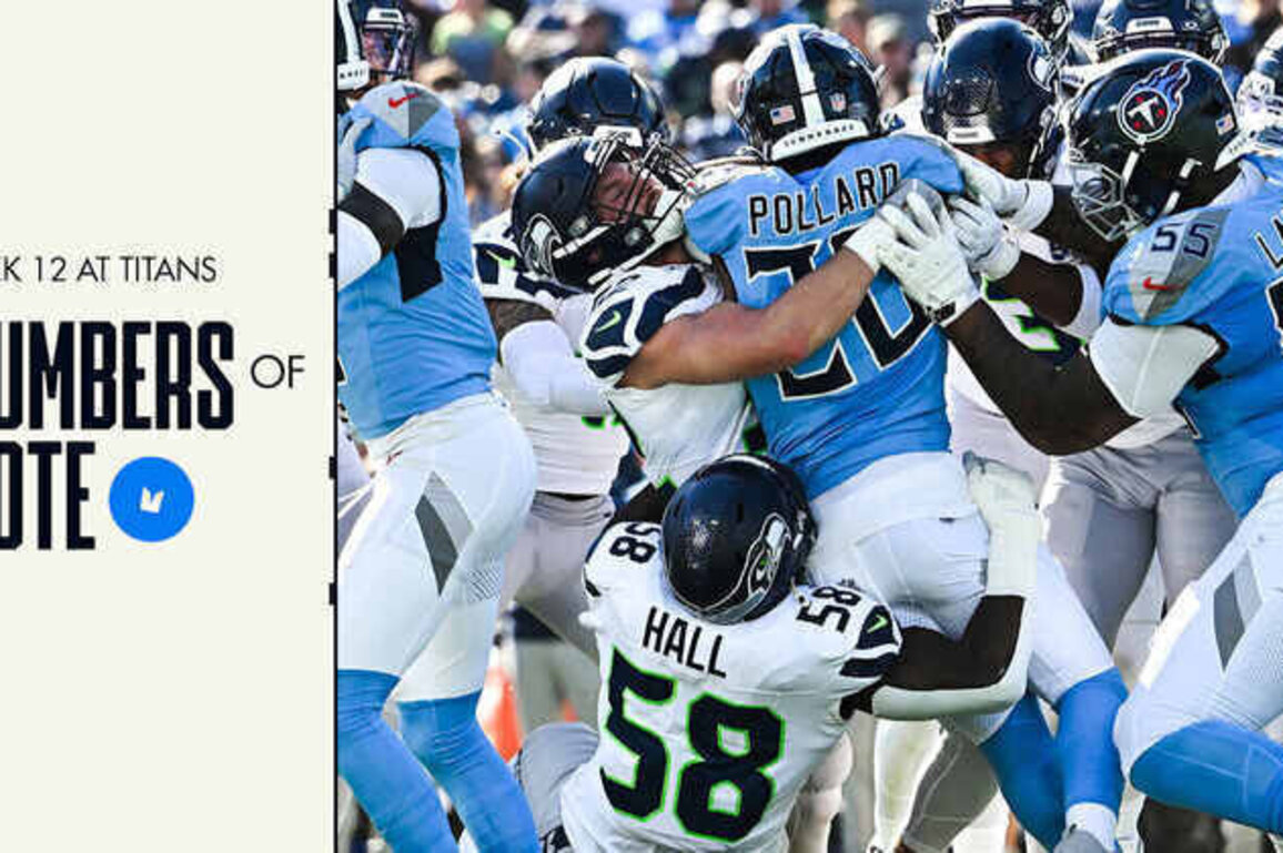 12 Numbers Of Note From The Seahawks' Week 12 Win Over The Titans