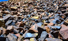 Rock tailings from gold mine.
