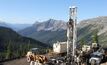 Drilling at Crown Mountain.