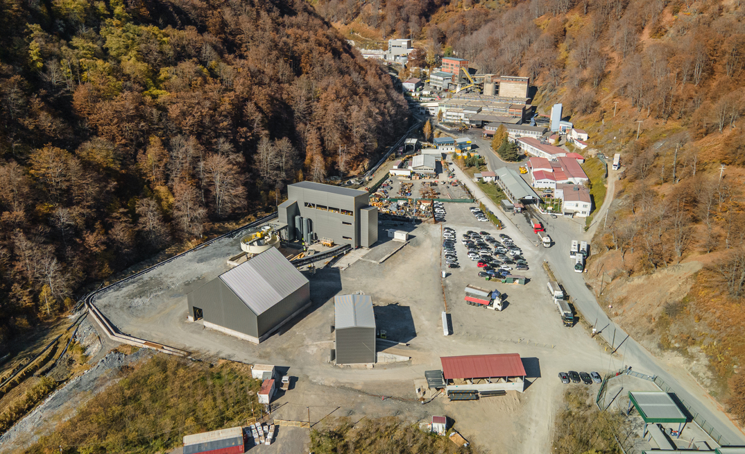 The paste fill plant at CAML's Sasa Mine, North Macedonia