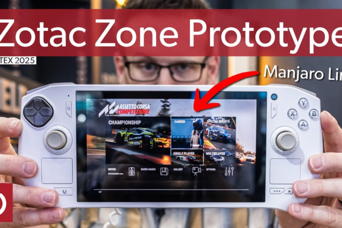 Zotac's Zone gaming handheld switched from Windows to Linux