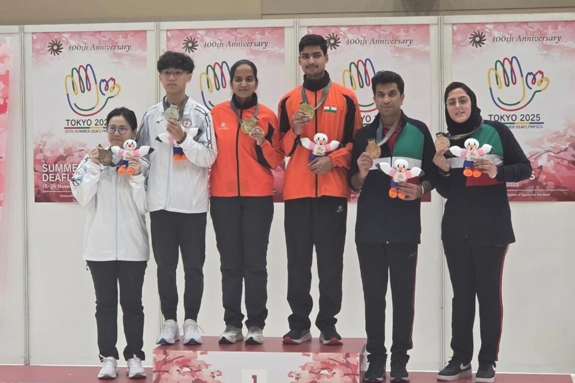 Deaflympics 2025 Tokyo: Abhinav Deshwal, Pranjali Dhumal clinch Air Pistol mixed team gold