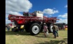  The Case IH Patriot 4450 fitted with an 8000L tank, on display at the Mallee Machinery Field Days, Speed, Victoria, this week. Photo: Mark Saunders.