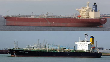 The Morning Crane (top) and the High Transporter have both been delayed leaving for Asian customers