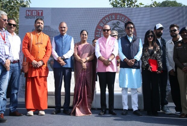 Delhi CM Rekha Gupta, LG Vinai Kumar Saxena attends all-women bike rally at Connaught Place