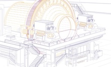 Illustration of dual pinion drive