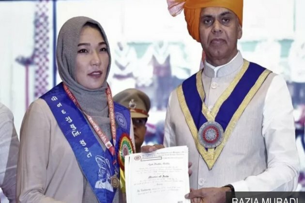 Afghan female student in India wins gold medal, dedicates it to those denied education back home
