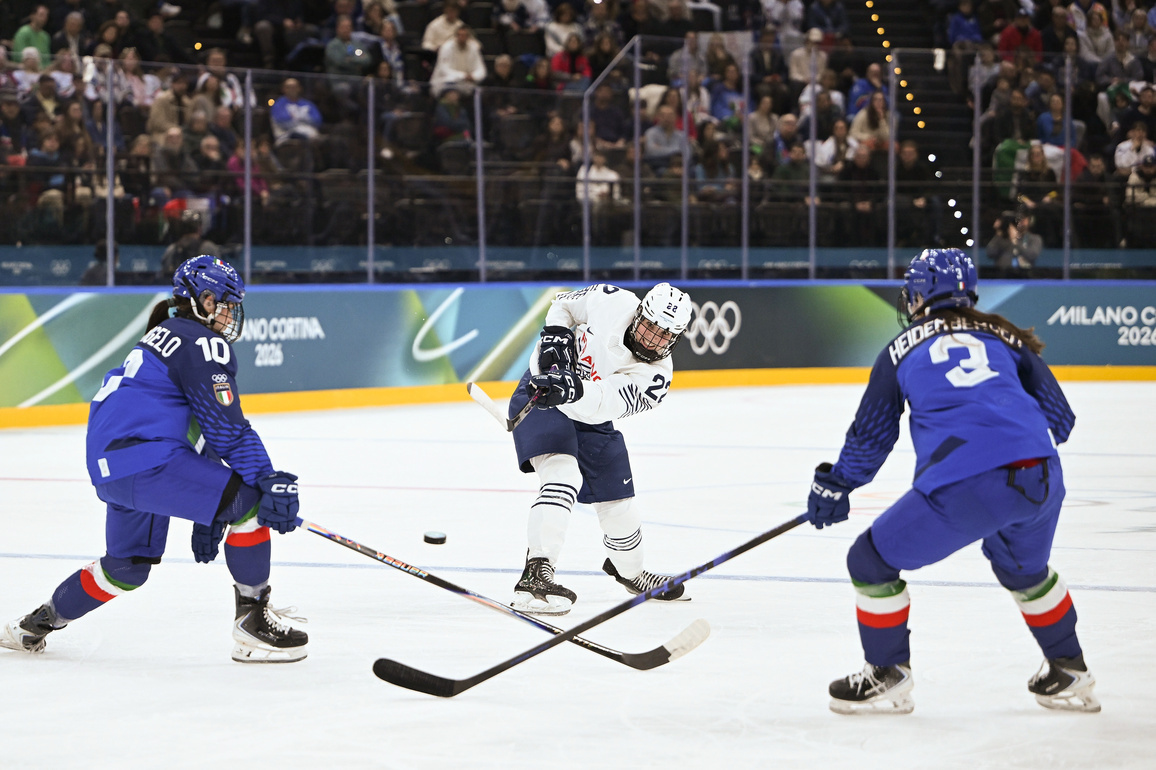 (MICO2026)ITALY-MILAN-OLYMPIC WINTER GAMES-ICE HOCKEY-WOMEN-PRELIMINARY-ITA VS FRA