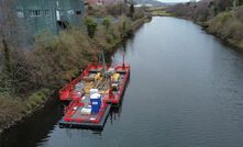  SOCOTEC UK’s Ground Investigation team working on a project on the River Tawe in Swansea, South Wales