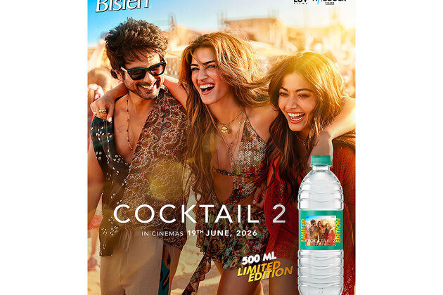 Bisleri Launches Limited-Edition Cocktail 2 Bottles Featuring Shahid Kapoor, Kriti Sanon and Rashmika Mandanna
