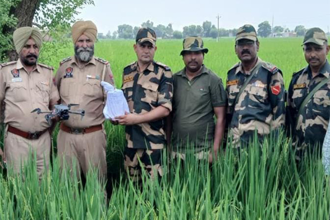 BSF, Punjab Police recover drone with heroin in Tarn Taran